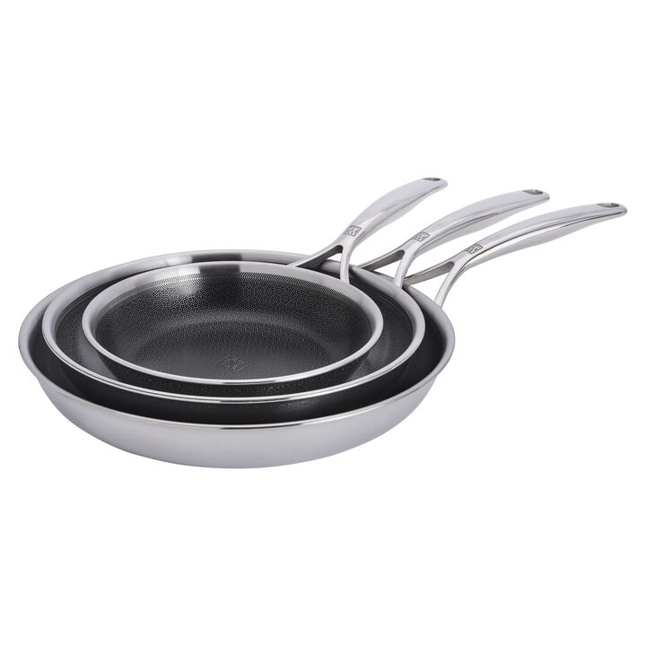 Peak, 6-pc, Ceramic Hybrid Nonstick Frying Pan Set, large 3