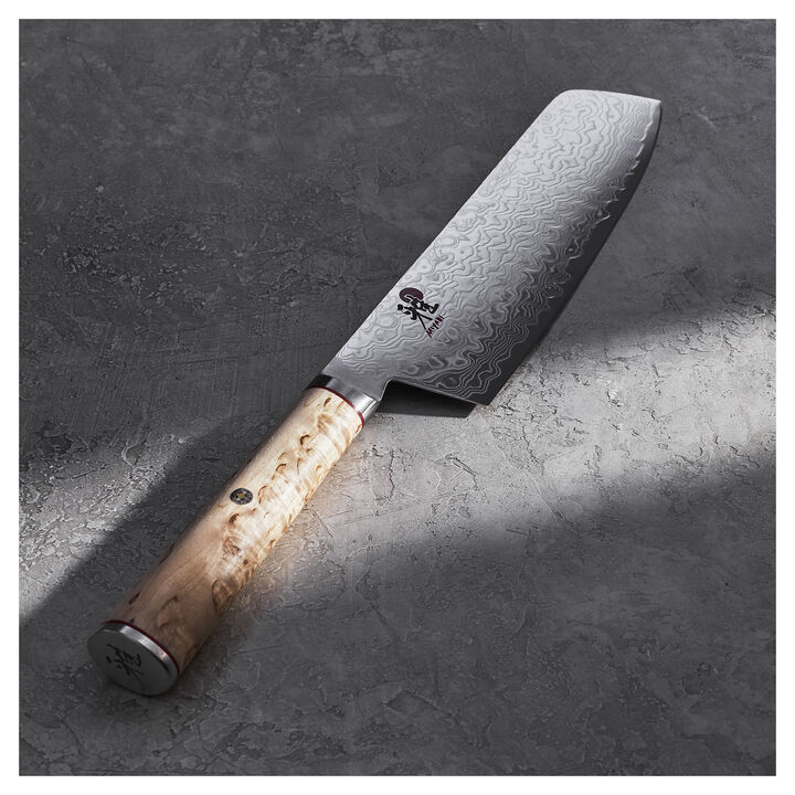 Birchwood SG2, 7-inch, Nakiri Knife, large 4