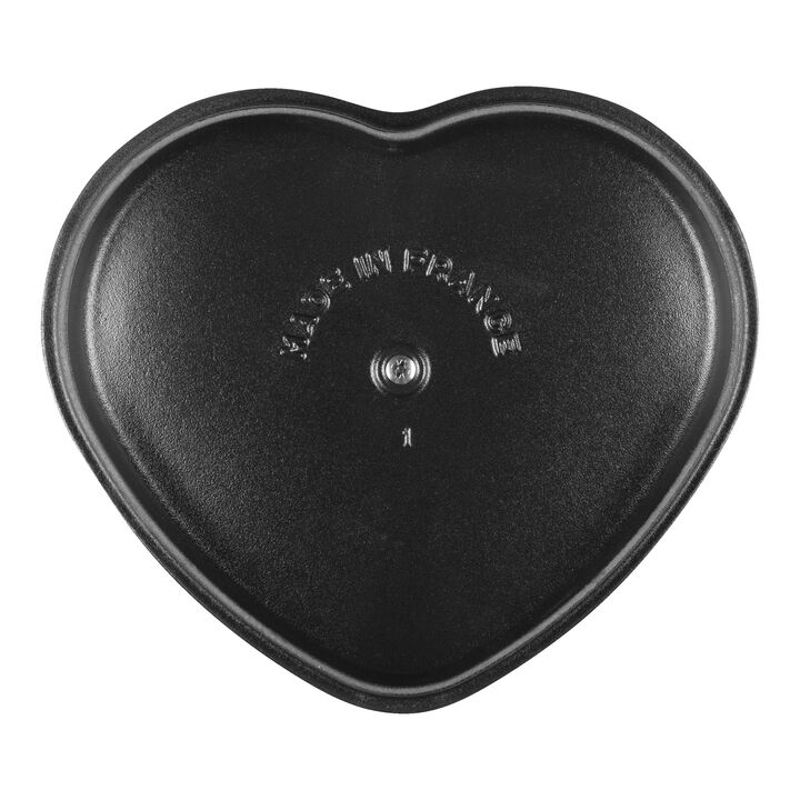 Cast Iron, 1.75 qt, Heart, Dutch Oven, Cherry, large 4