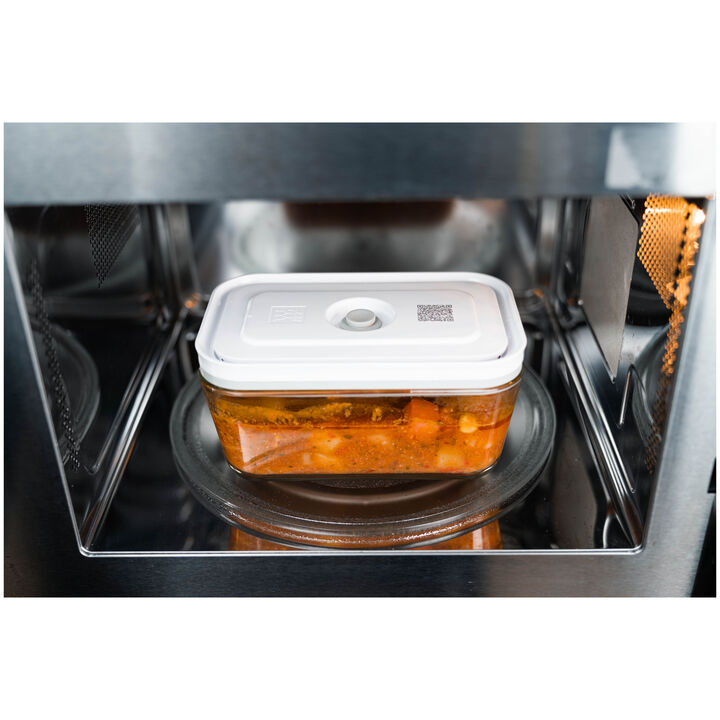 Fresh & Save, M / 2-pc, Medium Vacuum Container, Glass, Grey, large 3