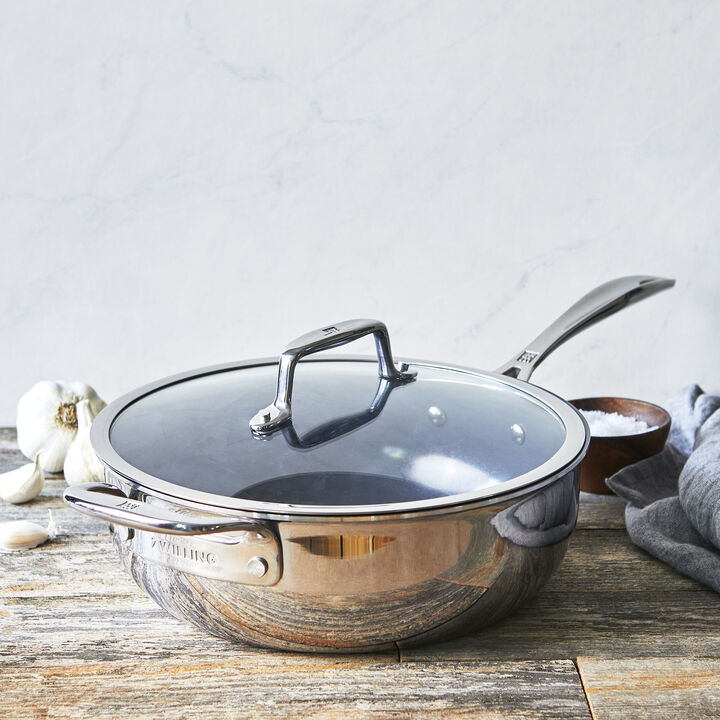 Clad CFX, 10-inch, Non-stick, Stainless Steel Ceramic Perfect Pan , large 3