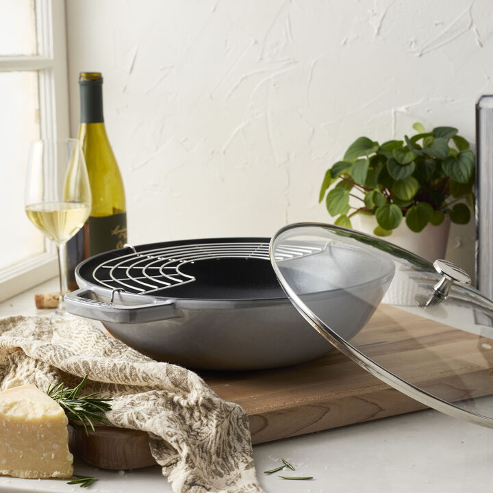 Cast Iron, 12-inch, Perfect Pan, Graphite Grey, large 2