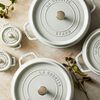 Cast Iron, 4 qt, Round, Dutch Oven, White Truffle, small 6