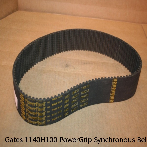 Gates 1140H100 PowerGrip Synchronous Belt 1/2" Pitch 1" Wide 114" Length 228 T